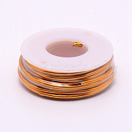 Round Aluminum Wire, with Spool, Orange, 12 Gauge, 2mm, 5.8m/roll(AW-G001-2mm-17)