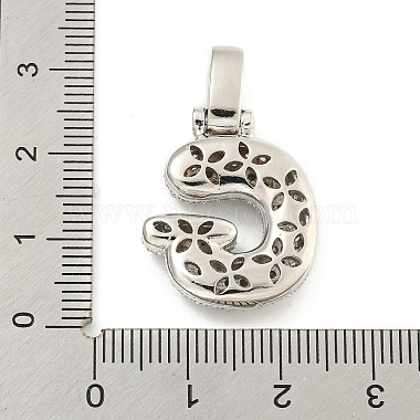 Brass Micro Pave Clear Cubic Zirconia Pendants(KK-B099-01P-G)-3