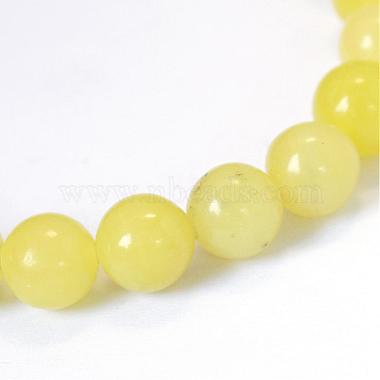 Natural Lemon Jade Round Bead Strands(G-E334-10mm-07)-2