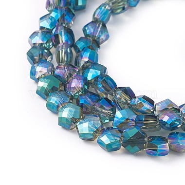 Chapelets de perles en verre galvanoplastique(EGLA-F143-FR01)-3
