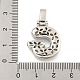 Brass Micro Pave Clear Cubic Zirconia Pendants(KK-B099-01P-G)-3