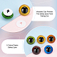 Elite 30Pcs 5 Colors Craft Plastic Doll Eyes(DOLL-PH0001-49)-3