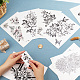 9Pcs 9 Style Waterproof Cool Sexy Body Art Removable Temporary Tattoos Paper Stickers(STIC-GF0001-14)-3