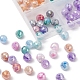 6 Colors Opaque Baking Painted Crackle Glass Beads Strands(EGLA-YW0001-21)-5