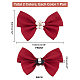 Elite 2 Pairs 2 Colors Cloth Bowknot Bridal Shoe Decoration with Plastic Imitation Pearl(AJEW-PH0018-04)-2