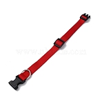 Nylon Strong Dog Leash, with Comfortable Padded Handle, Plastic Clasp, for Small Medium and Large Dogs, Pet Supplies, Red, 325~500x20mm(FIND-WH0152-120D)