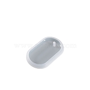 DIY Silicone Pendant Molds, Resin Casting Molds, for UV Resin, Epoxy Resin Jewelry Making, Oval, 52x34x8mm(PW-WG54718-04)