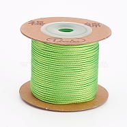Nylon Cords, String Threads Cords, Round, Yellow Green, 1.5mm, about 25m/roll(OCOR-L035-G28)