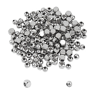 Unicraftale 304 Stainless Steel Beads, Cube & Round, Stainless Steel Color, 5x5mm, Hole: 2~3mm, 200pcs/box(STAS-UN0005-01P)
