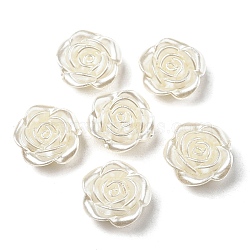 ABS Imitation Pearl Beads, Flower, 14x14x5.5mm, Hole: 1.5mm(OACR-K001-20)