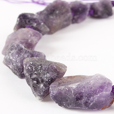 13mm Nuggets Amethyst Beads