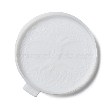 Tree of Life Pattern DIY Cup Mat Silicone Molds(DIY-A046-06B)-4