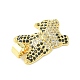 Brass Micro Pave Cubic Zirconia Pendants(ZIRC-F138-04G)-3