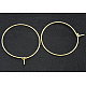 Brass Wine Glass Charm Rings Hoop Earrings(X-EC067-1G)-1