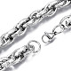 201 bracelet chaîne de corde en acier inoxydable pour hommes femmes(BJEW-S057-69)-3