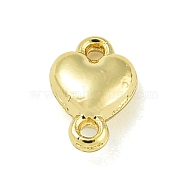 Alloy Connector Charms, Golden, Heart, 8x5.5x3mm, Hole: 0.9mm(PALLOY-F310-01G-01)