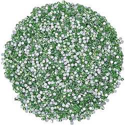 4 Bags Glass Flat Back Rhinestone, Grade A, Back Plated, Faceted, Half Round, Peridot, SS6, 1.9~2mm, 1440pcs/set(RGLA-SC0001-06A)