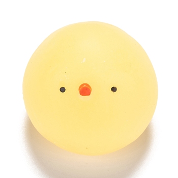 Chick Shape Stress Toy, Funny Fidget Sensory Toy, for Stress Anxiety Relief, Yellow, 28x31x33mm