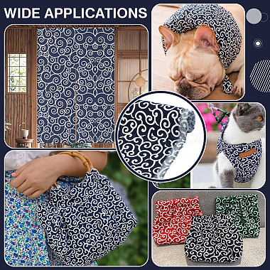 Printed Cloud Pattern Cotton Fabric(AJEW-WH0314-975C)-5