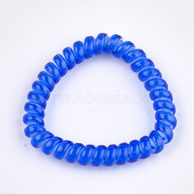 Plastic Telephone Cord Elastic Hair Ties(OHAR-T006-46)-2