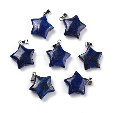Platinum Star Lapis Lazuli Pendants