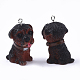 Resin Puppy Pendants(X-RESI-T028-02)-2