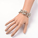 Five Loops Wrap Glass Beads Bracelets(BJEW-JB01962-02)-3