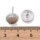 Brass Stud Earrings(EJEW-D288-03P)-3
