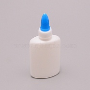 Plastic Squeeze Bottle, Liqiud Bottle, White, 5x2.2x11.5cm, Capacity: 60ml(2.03fl. oz)(KY-WH0043-15B)