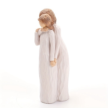 Resin Girl Display Decorations, for Home Deaktop Decoration, Human, 130mm