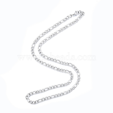 Men's 201 Stainless Steel Figaro Chains Necklace(NJEW-N050-A08-5-60P)-3