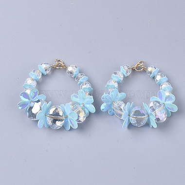 perles de verre pendentifs(FIND-S306-17A)-2