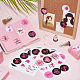Round Dot Breast Cancer Awareness Pink Ribbon Stickers(DIY-WH0409-31)-5