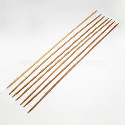 Bamboo Double Pointed Knitting Needles(DPNS), Peru, 400x4.5mm, 4pcs/bag(TOOL-R047-4.5mm)