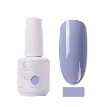 15ml Special Nail Gel, for Nail Art Stamping Print, Varnish Manicure Starter Kit, Light Steel Blue, Bottle: 34x80mm