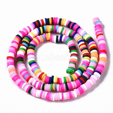Handmade Polymer Clay Beads Strands(CLAY-R089-4mm-090)-3