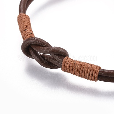 Cowhide Leather Cords Bracelets(BJEW-JB04132-02)-3