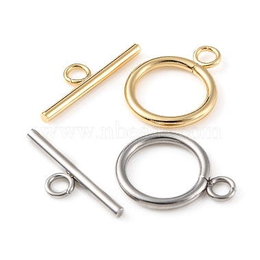 10 Sets 2 Styles 304 Stainless Steel Toggle Clasps(STAS-YW0001-64)-2