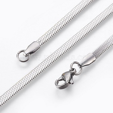 304 Stainless Steel Herringbone Chain Bracelets(BJEW-P236-15P)-2