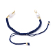 Création de bracelets de corde en nylon tressée(X-AJEW-JB00540-04)-3