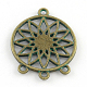 Flower Zinc Alloy Flat Round Tray Chandelier Components Links Cabochon Settings(PALLOY-R065-127-FF)-2