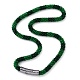 Glass Crochet Beaded Necklace(NJEW-Z029-04D)-1