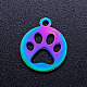 Ion Plating(IP) 304 Stainless Steel Pet Charms(STAS-Q201-JN211)-1