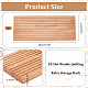 Maßgeschneidertes Aufbewahrungsregal für Quiltlineale aus Holz mit 10 Schlitzen(RDIS-WH0011-21B)-2
