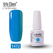 8ml Special Nail Gel, for Nail Art Stamping Print, Varnish Manicure Starter Kit, Dodger Blue, Bottle: 25x66mm(MRMJ-P006-J046)