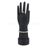 Plastic Female Mannequin Left Hand Wedding Gloves Display Holder, Jewelry Bracelet Gloves Ring Necklace Display Organizer Stand, Black, 7.7x7.6x28cm(ODIS-WH0027-060)