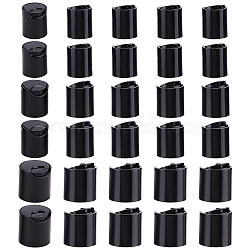 30Pcs 3 Style PP Plastic Press Caps, Replacement Disc Top, Dispensing Lotion Bottle Closure, Column, Black, 20.5~26.5x22~27mm, Inner Diameter: 18~24.5mm, 10pcs/style(AJEW-BC0003-83A)