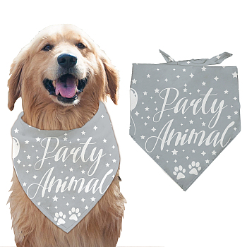 Cotton Dog's Kerchief, Triangle Pet's Bandana, Word, 380x780mm