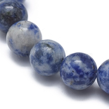 Natural Blue Spot Jasper Bead Stretch Bracelets(X-BJEW-K212-A-039)-3