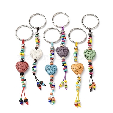 Mixed Color Alloy Keychain